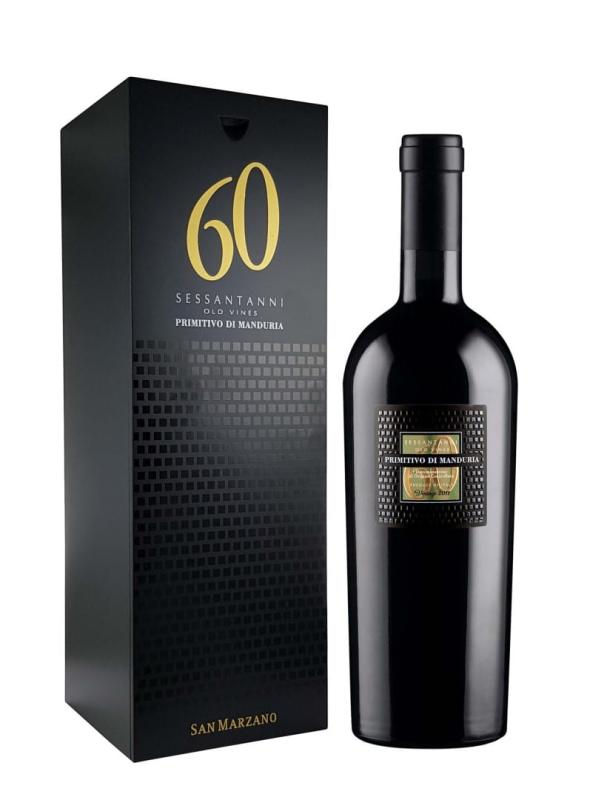 WINO SAN MARZANO SESSANTANNI PRIMITIVO DI MANDURIA 60 MAGNUM 1,5L 14,5% CZ/W WŁOCHY