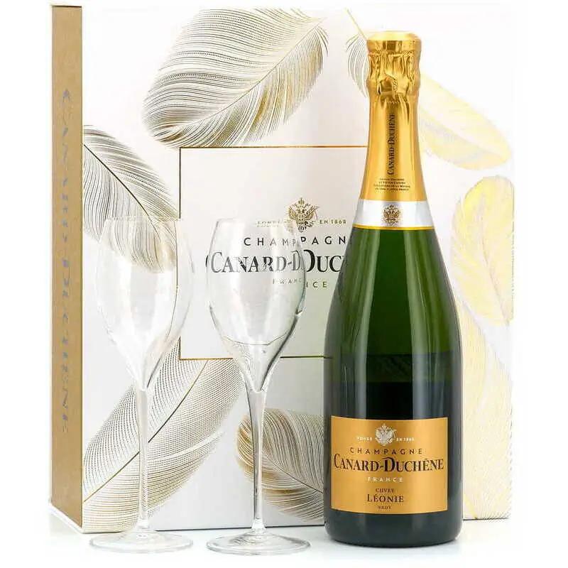 Szampan Canard-Duchene Cuvee Leonie Brut 0,75L 12% + 2 Kieliszki 