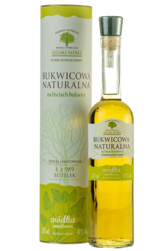 Wódka Zielona Natura Bukowicowa 0,5L 40% Tuba 