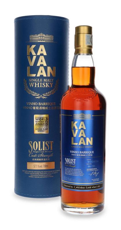 Whisky Kavalan Solist Vinho Barrique Cask No. W121225020A 0,7L 57,1% Taiwan