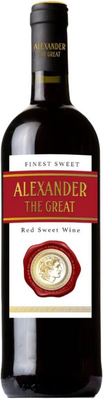 Czerwone wino Aleksander The Great 1 l
