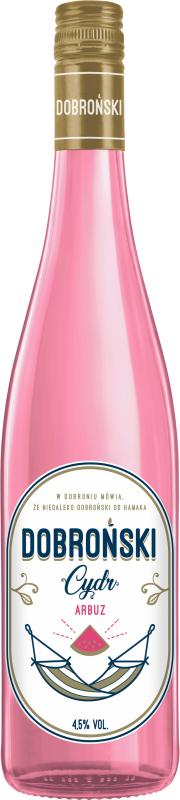 Cydr Dobroński Arbuz biały, półsłodki 0,75l 