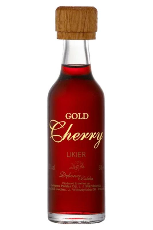 Likier Dębowa Cherry Gold miniaturka 50ml 30%