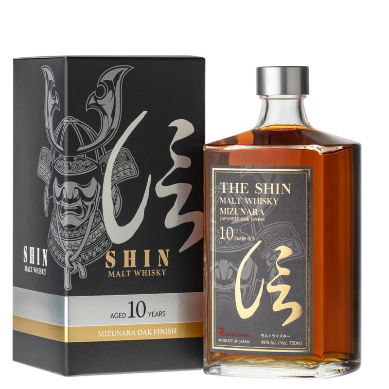 Whisky Shin Pure Malt 10YO Mizunara Oak Finish 48% 0,7L Japonia