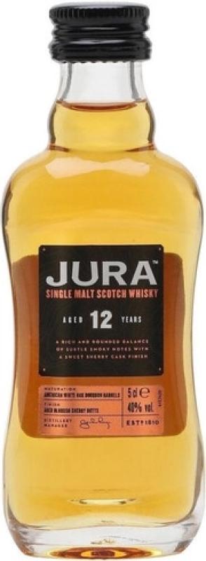 Whisky Jura 12 Year Old 50ml 40% Miniaturka 