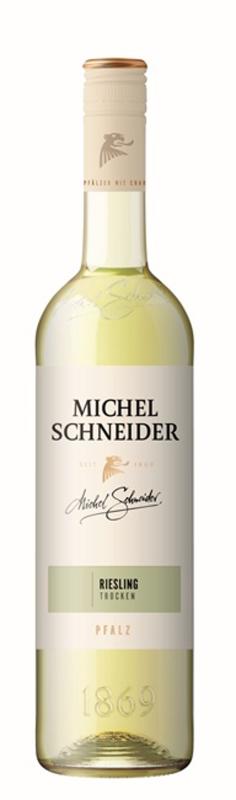 wytrawne białe wino Michel Schneider Reisling Trocken (1)