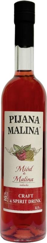 Nalewka Pijana Malina Miód i Malina 0,5l 16%