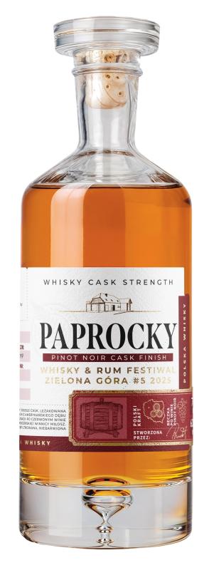 WHISKY PAPROCKY CASK STRENGTH WINE CASK EDYCJA FESTIWALOWA 2025 0,7L 60,6% POLSKA (1)