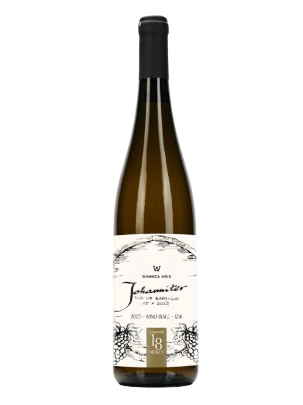 Wino Aris Johanniter białe, wytrawne 0,75l  (1)