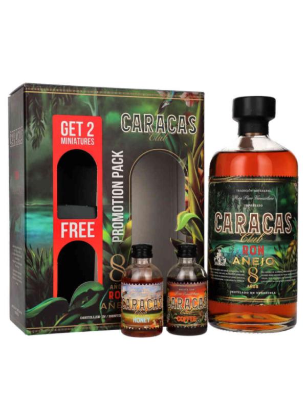 Rum Caracas Anejo 8YO 40% 0,7L + Coffee & Honey Miniaturka (1)
