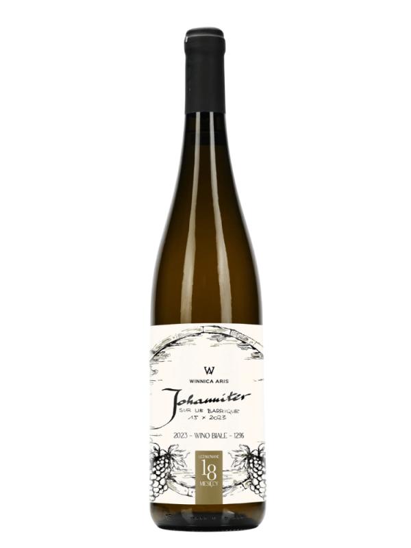 Wino Aris Johanniter Sur Lie Barrigue białe, półwytrawne - wino regionalne (1)