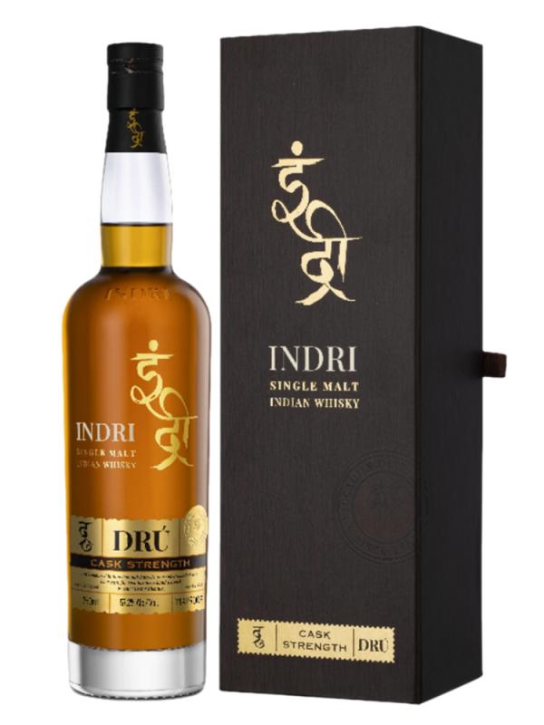 Whisky Indri Dru Cask Strength 57,2% 0,7L Indie (1)