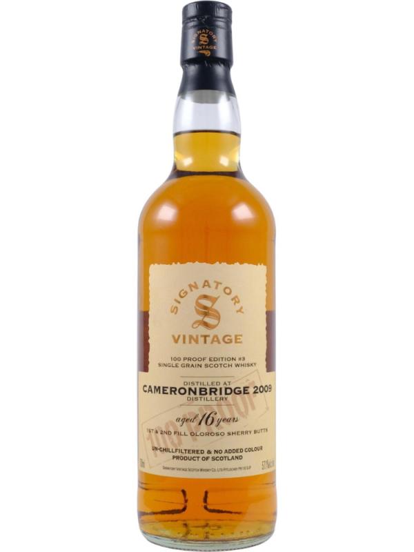 Whisky Signatory Vintage Cameronbridge 2009 16YO #3 57,1% 0,7L  (1)