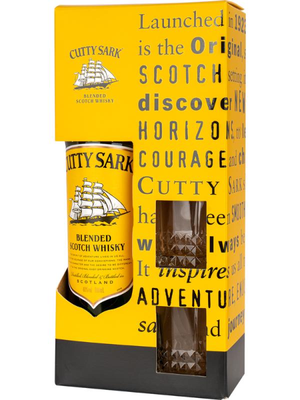 Whisky Cutty Sark Original 0,7L 40% + 2 Szklanki  (1)