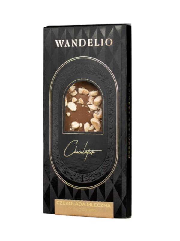 Czekolada Mleczna z Migdałami 85G Wandelio  (1)