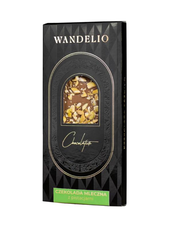 Czekolada Mleczna z Pistacją 85G Wandelio (1)