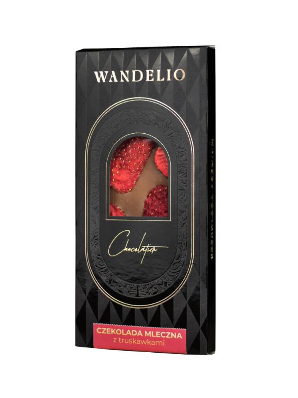 Czekolada Mleczna z Truskawkami 85G Wandelio (1)