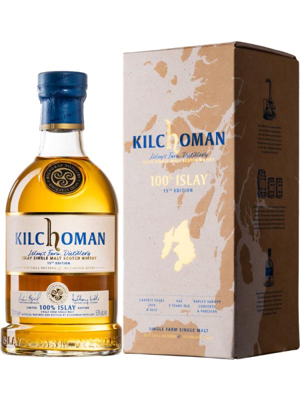 Torfowa Whisky Kilchoman 100% Islay 15th Edition 50% 0,7L  (1)