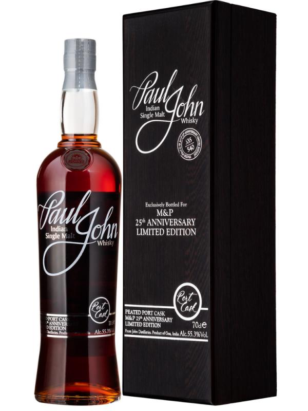 Whisky Paul John Peated Port Cask 25th Anniversary 55,3% 0,7L (1)
