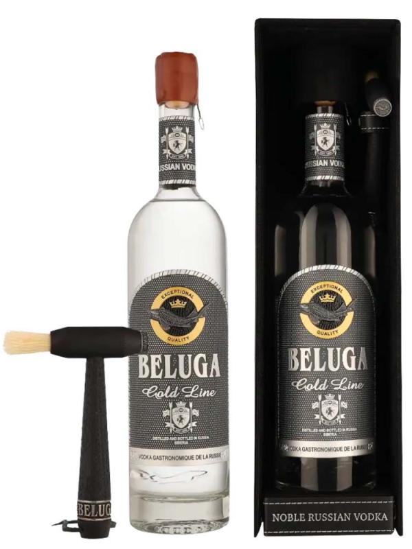 Wódka Beluga Gold Line 0,7l 40% w opakowaniu skórzanym  (1)