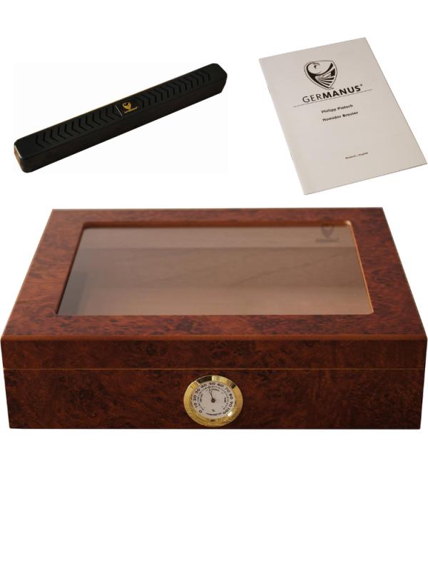 Humidor Germanus z nawilżaczem + higrometr na 30 cygar (1)