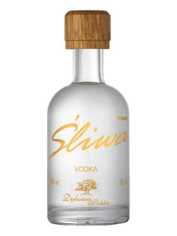 Wódka Dębowa Śliwa 50ml 40% miniaturka (1)