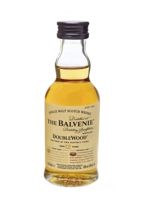 Whisky Balvenie 12 yo DoubleWood Sherry Oak miniaturka 50ml 40% (1)