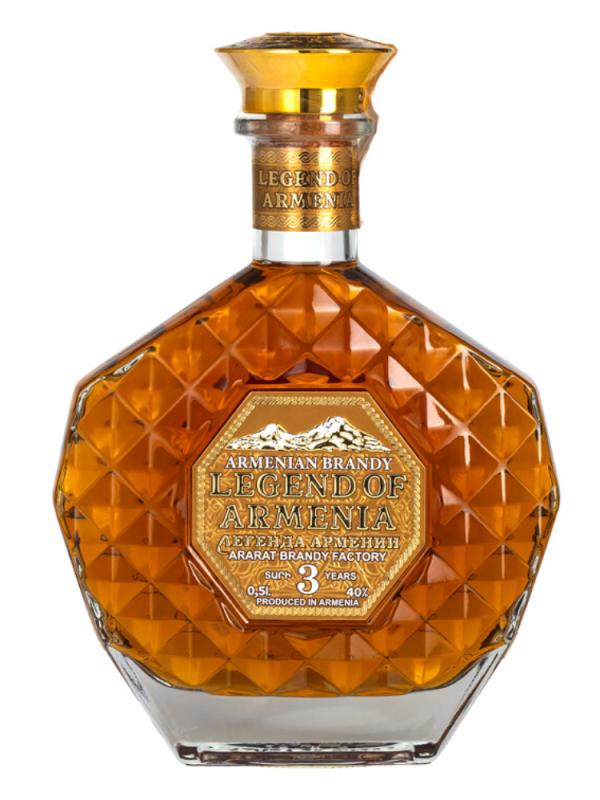 Brandy Legend of Armenia 3YO 0,5L 40% (1)