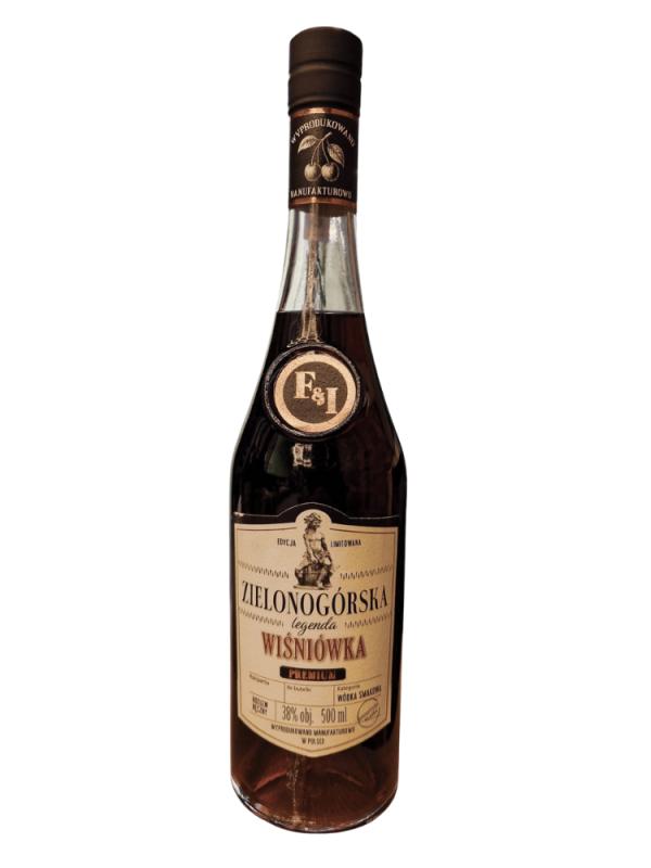 Wódka Zielonogórska Legenda Wiśniówka 0,5L 38% (1)