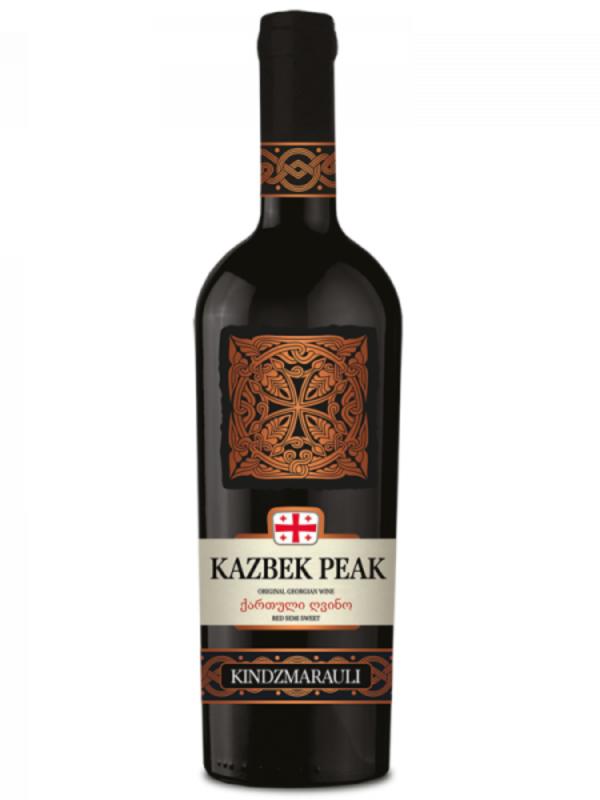Wino Kazbek Peak Kindzmarauli 0,75L 12% (1)