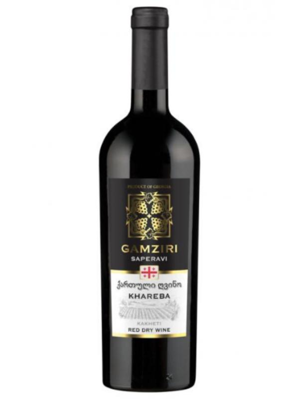 Wino gruzińskie Gamziri Saperavi 12,5% 0,75L  (1)