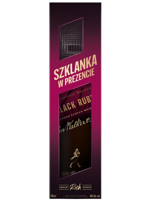Whisky Johnnie Walker Black Ruby 0,7L 40% + szklanka (1)