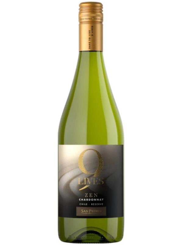 Wino 9 Lives Zen Chardonnay Reserve białe, wytrawne 0,75l 12,5% (1)