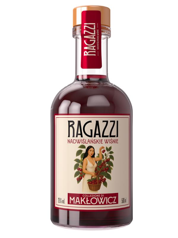Likier Ragazzi Collezione di Makłowicz - Nadwiślańskie Wiśnie 0,5L 25% (1)