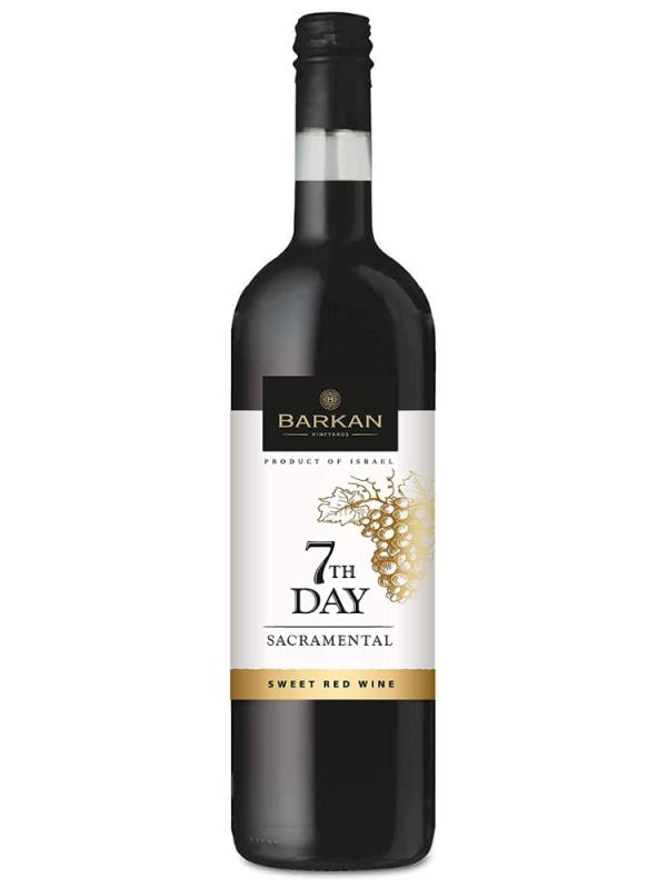 Wino Barkan 7th Day Sacramental czerwone, słodkie - Izrael  (1)