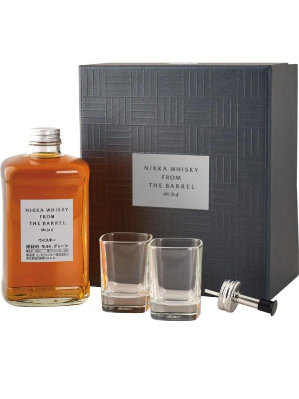 Whisky Nikka From The Barrel 0,5l 51% + 2 kieliszki + nalewak  (1)