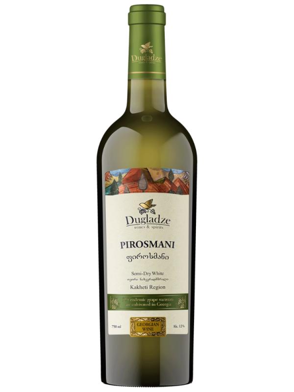 Wino Dugladze Pirosmani White białe, wytrawne 0,75l 12% (1)