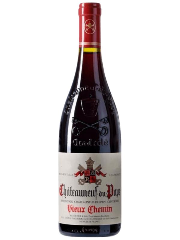 Wino Chateauneuf-du-Pape Vieux Chemin czerwone, wytrawne 15% 0,75l (1)