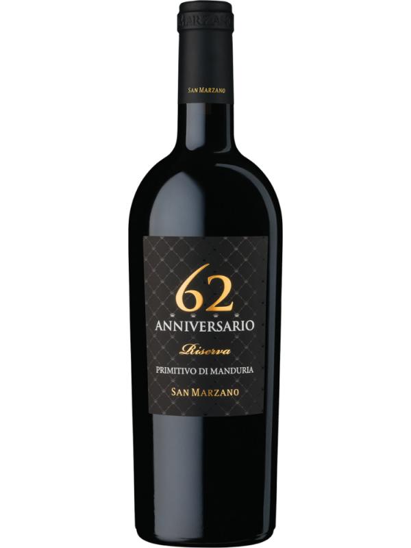 Wino San Marzano Sessantanni Anniversario 62 Riserva Primitivo Di Manduria 0,75L 14.50% (1)