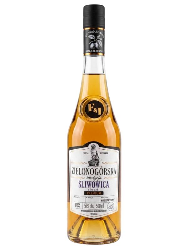 Wódka Zielonogórska Tradycja Śliwowica 52% 0,5L  (1)