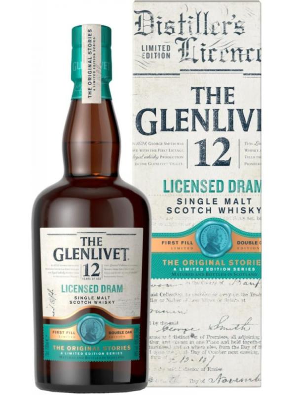 Whisky The Glenlivet 12 Year Old Licensed Dram 48% 0,7L (1)