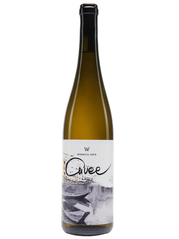 Wino Aris Cuvee białe, półsłodkie 0,75l  (1)