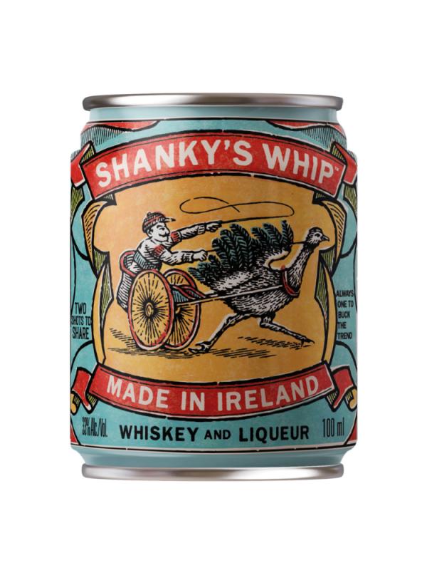 Shanky\'s Whip Black Liqueur and Whiskey Irish miniaturka 100ml 33% (1)