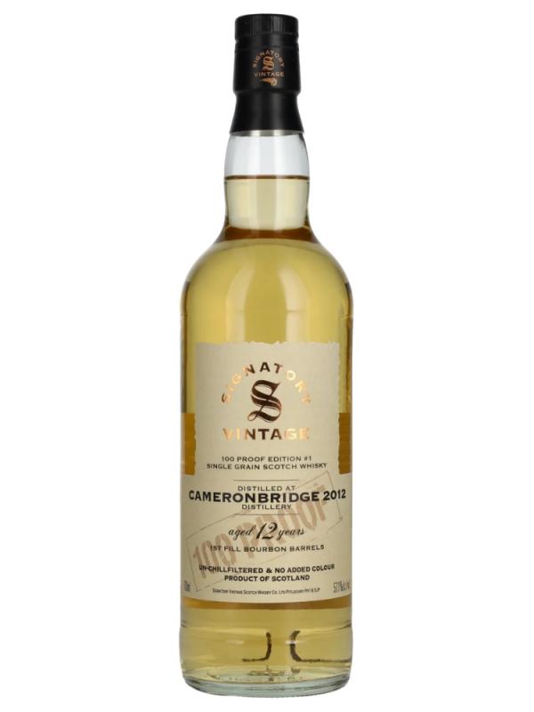 Whisky Signatory Vintage Cameronbridge 12YO 2012/25 100 Proof Grain Edition #1 0,7l 57,1% (1)