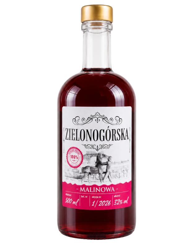 Wódka Zielonogórska Malinowa 0,5l 32% (1)