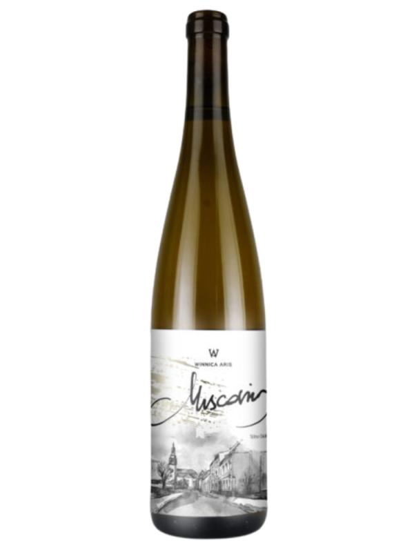 Wino z małej winnicy z województwa lubuskiego Aris Muscaris - białe, słodkie (1)