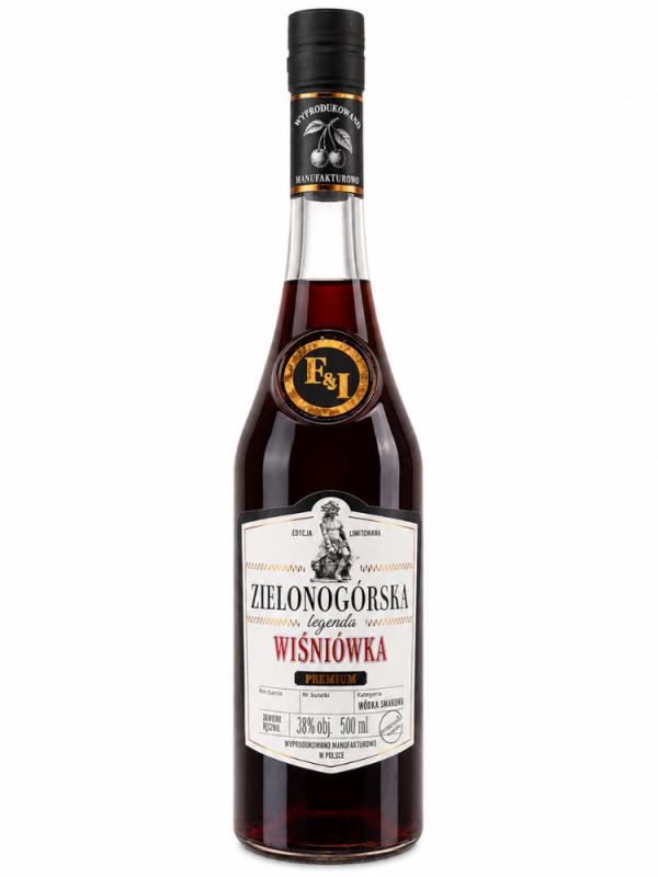 Wódka Zielonogórska Legenda Wiśniówka 0,5L 38% (1)