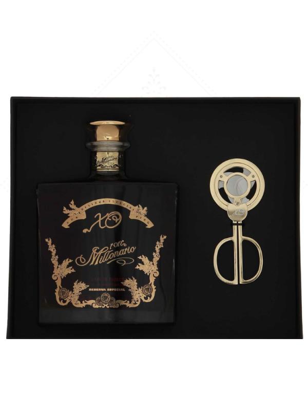 Rum Millonario XO Reserva Especial 40% 0,7L - Zestaw z obcinaczem do cygar (1)