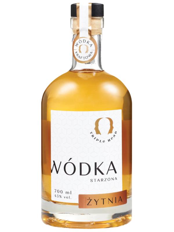 Wódka Triple Head Żytnia Barrel Aged 0,7L (1)