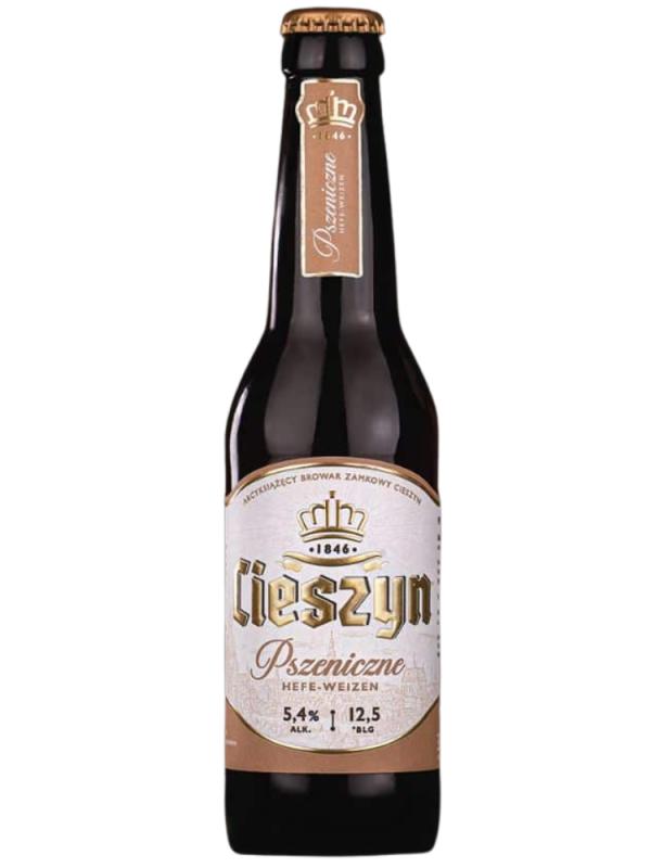 Piwo Cieszyńskie Pszeniczne 5,4% 0,5L (1)